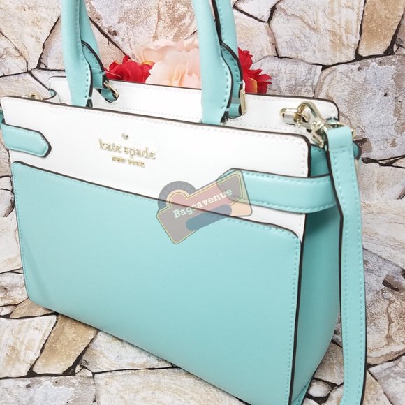 Medium Satchel Staci Poolside White Kate Spade - Picture 10 of 14